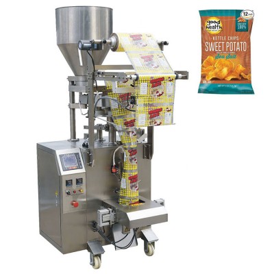 China automatic popcorn cashew nut potato chips vertical packing machine